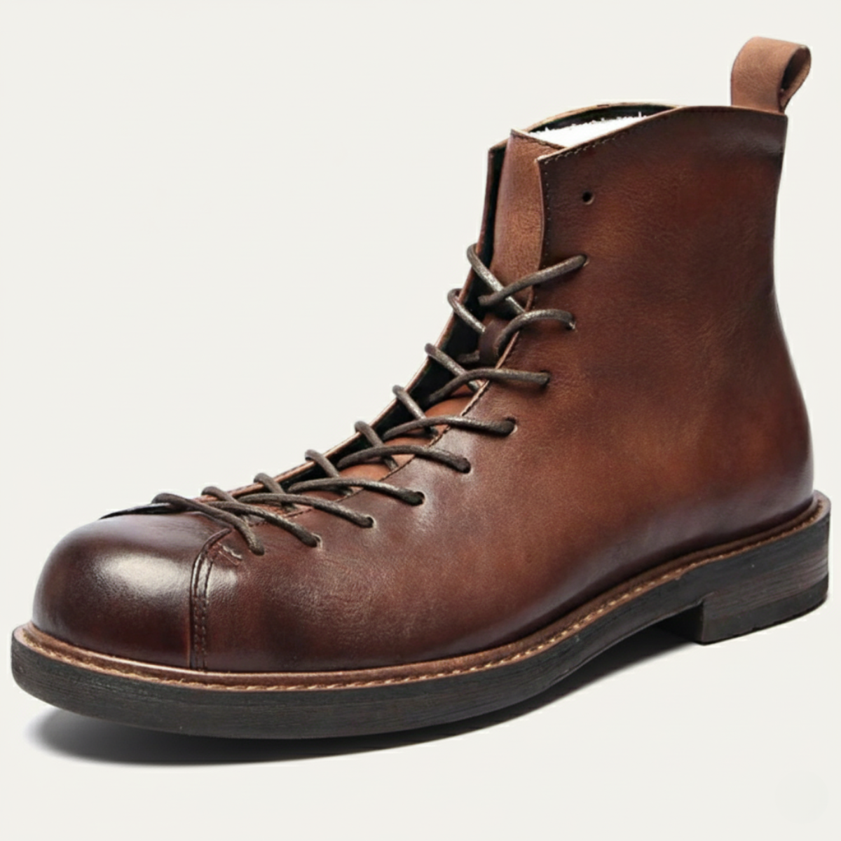 The Cranleigh Bottes en Cuir à Lacets pour Homme au Style Rustique et d’Extérieur