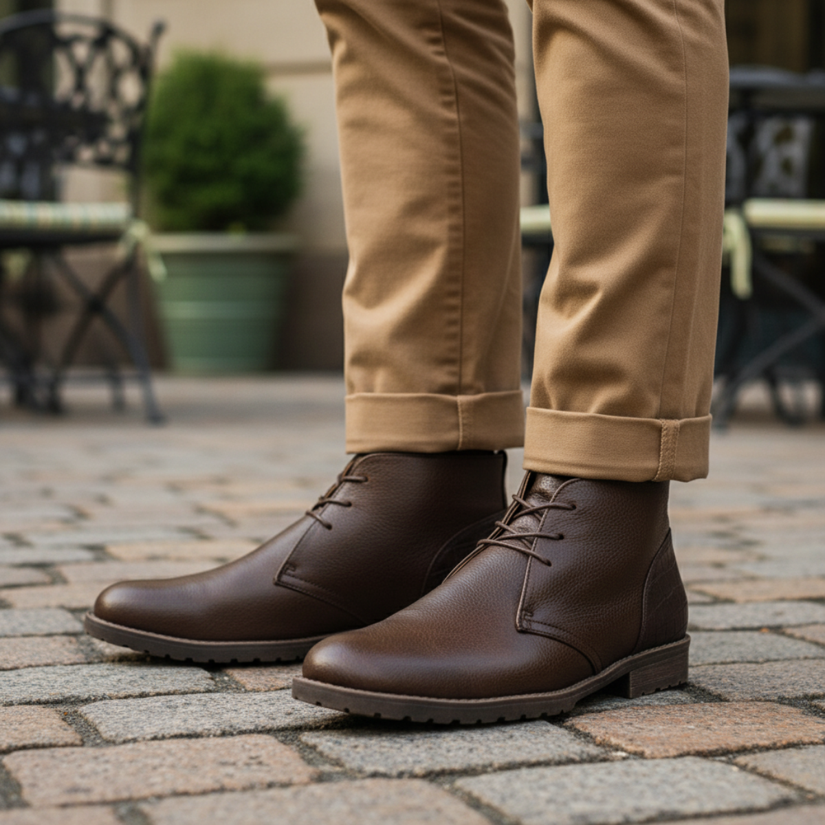 The Salisbury - Bottes en Cuir Classiques de Style Rétro pour Hommes
