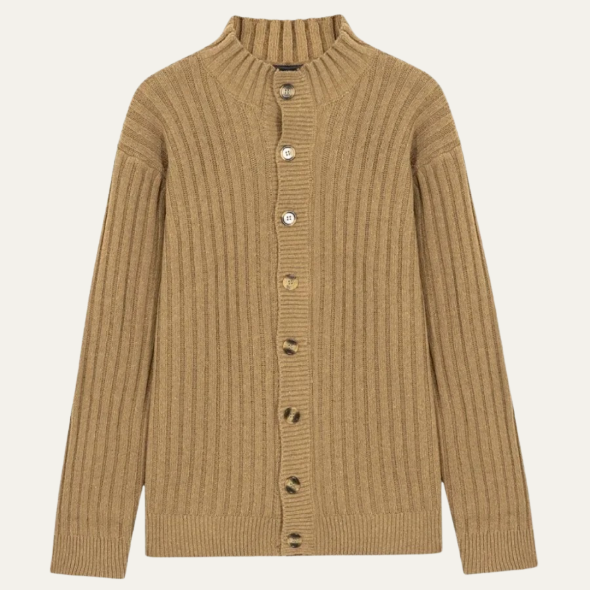 The Newport – Cardigan Boutonné Col Montant Homme