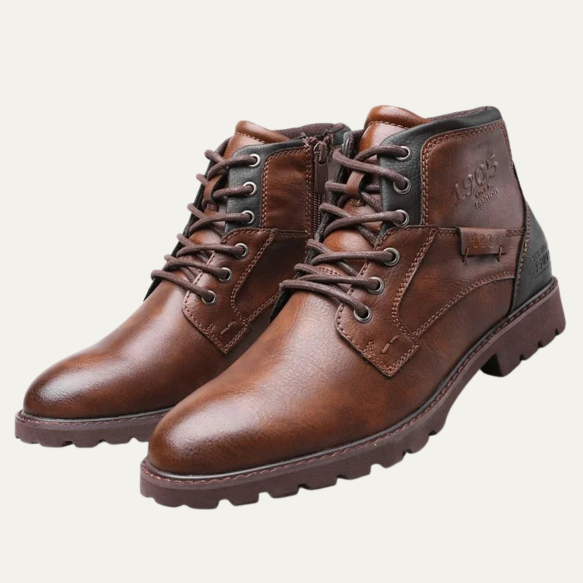 The Stanhope - Bottes de Biker Vintage Durables pour Hommes