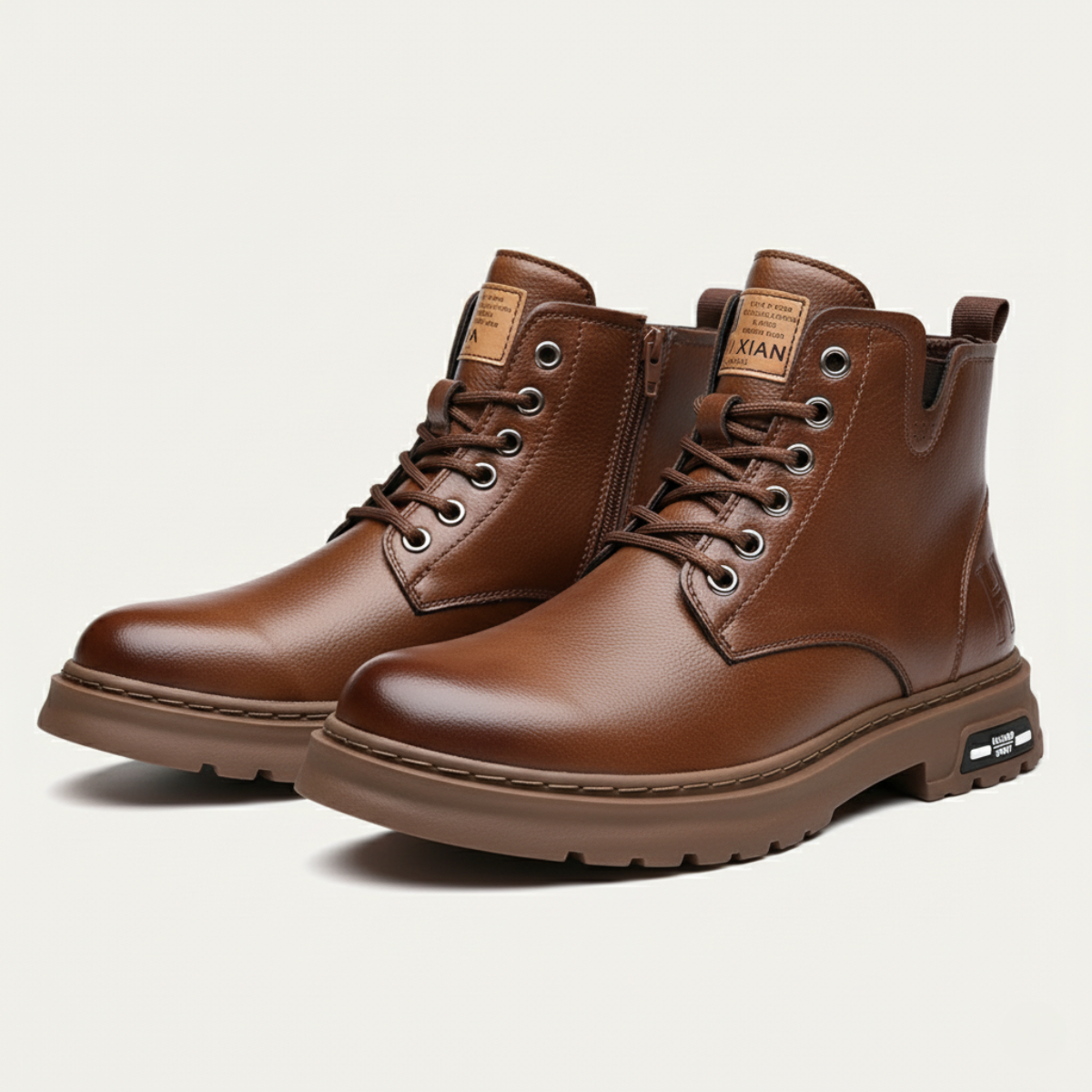 The Lipari - Bottines en Cuir Antidérapantes Durables pour Hommes