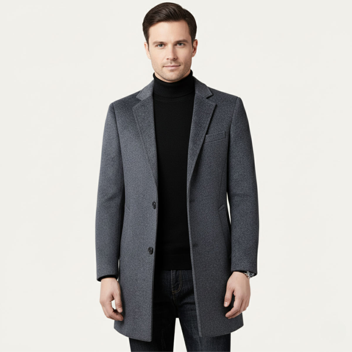 The Bournemouth - Manteau Long en Laine pour Homme