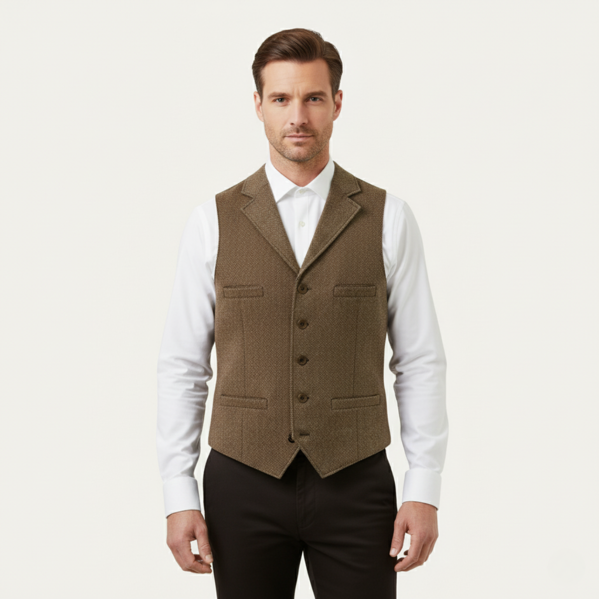 The Westminster Gilet formel vintage en tweed pour homme