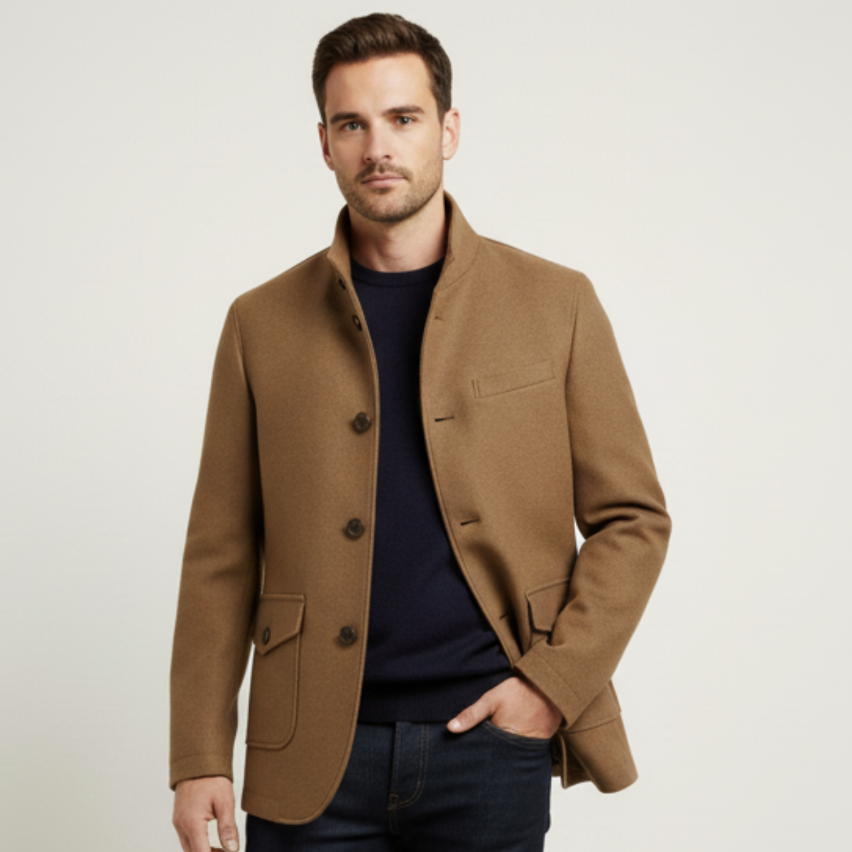 The Rome - Manteau en laine ajusté pour homme