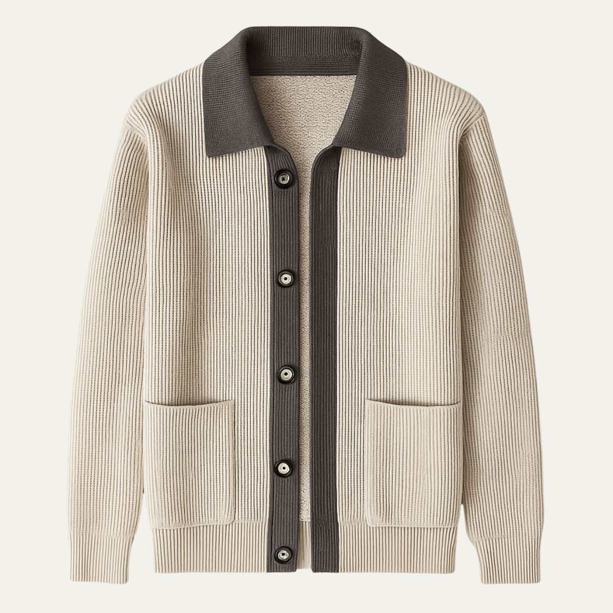 The Inverness - Cardigan élégant pour homme avec poches
