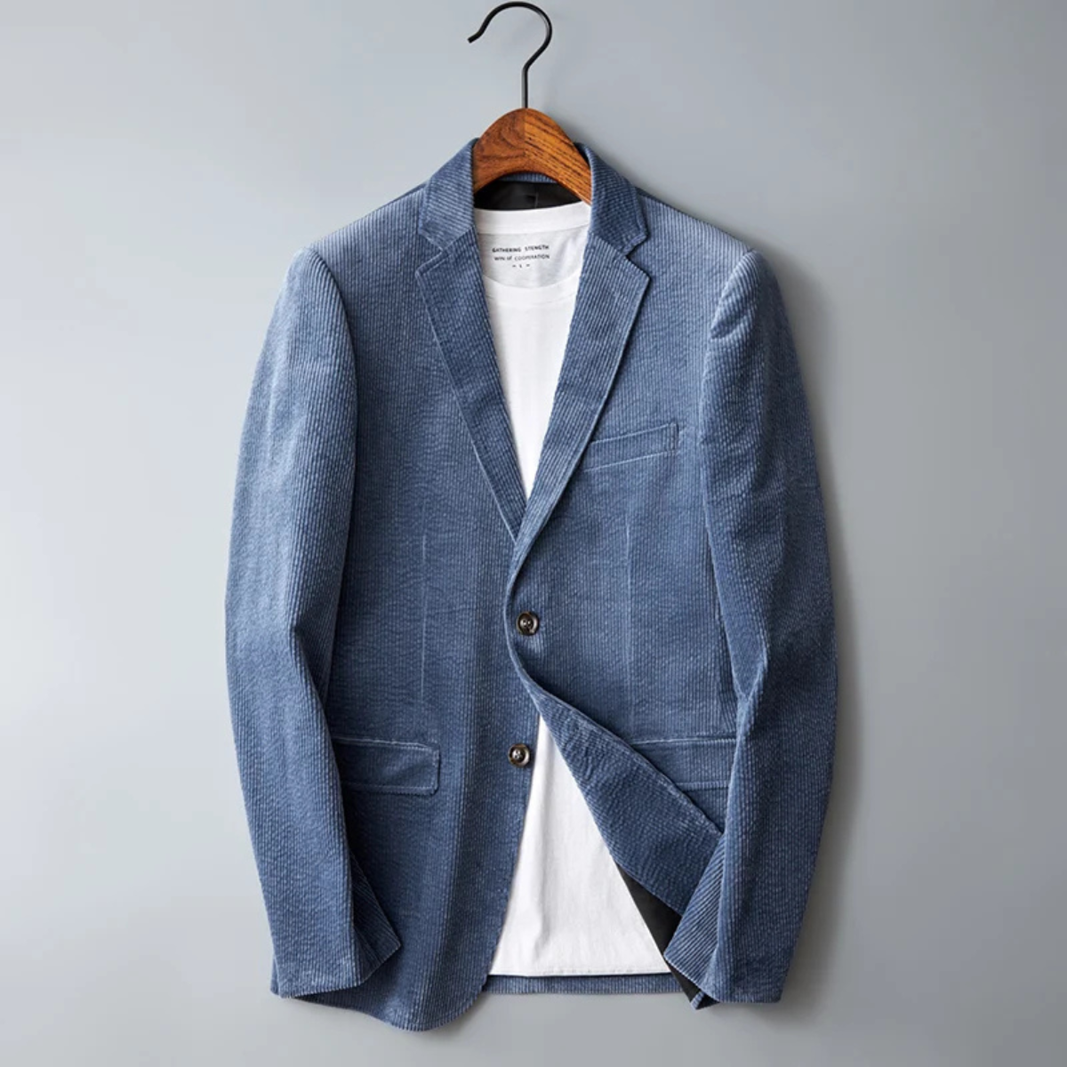The Ellwood - La Veste Blazer Casual Slim Fit en Velours Côtelé pour Homme