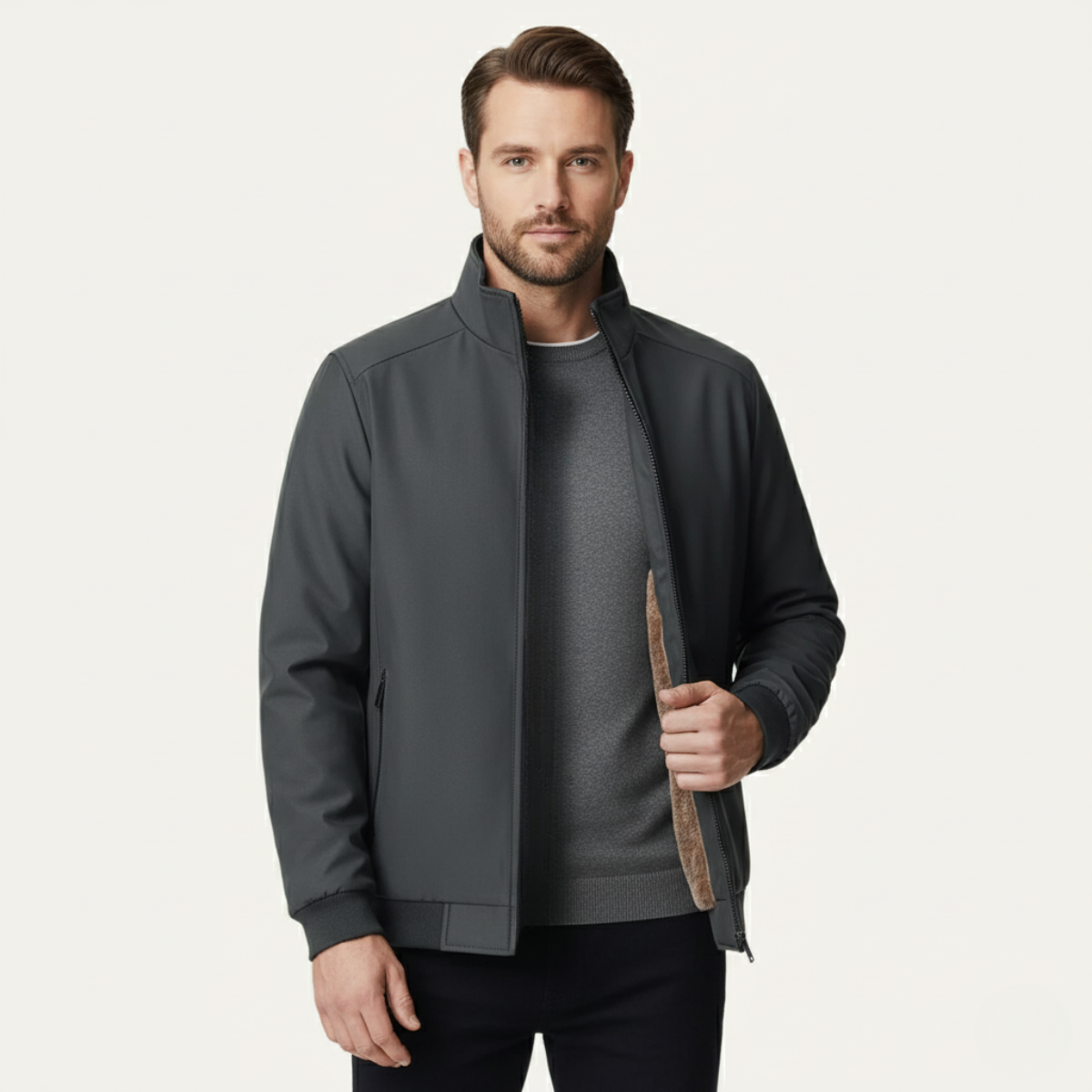 The Eversley - Veste élégante pour homme avec doublure polaire chaude