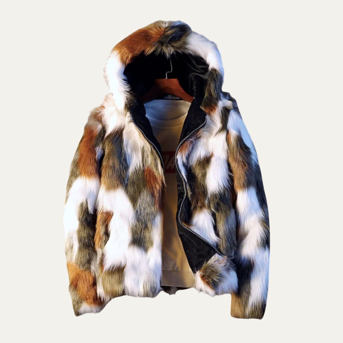 The Garda Porto - Veste d'hiver élégante pour homme avec capuche en fourrure douce