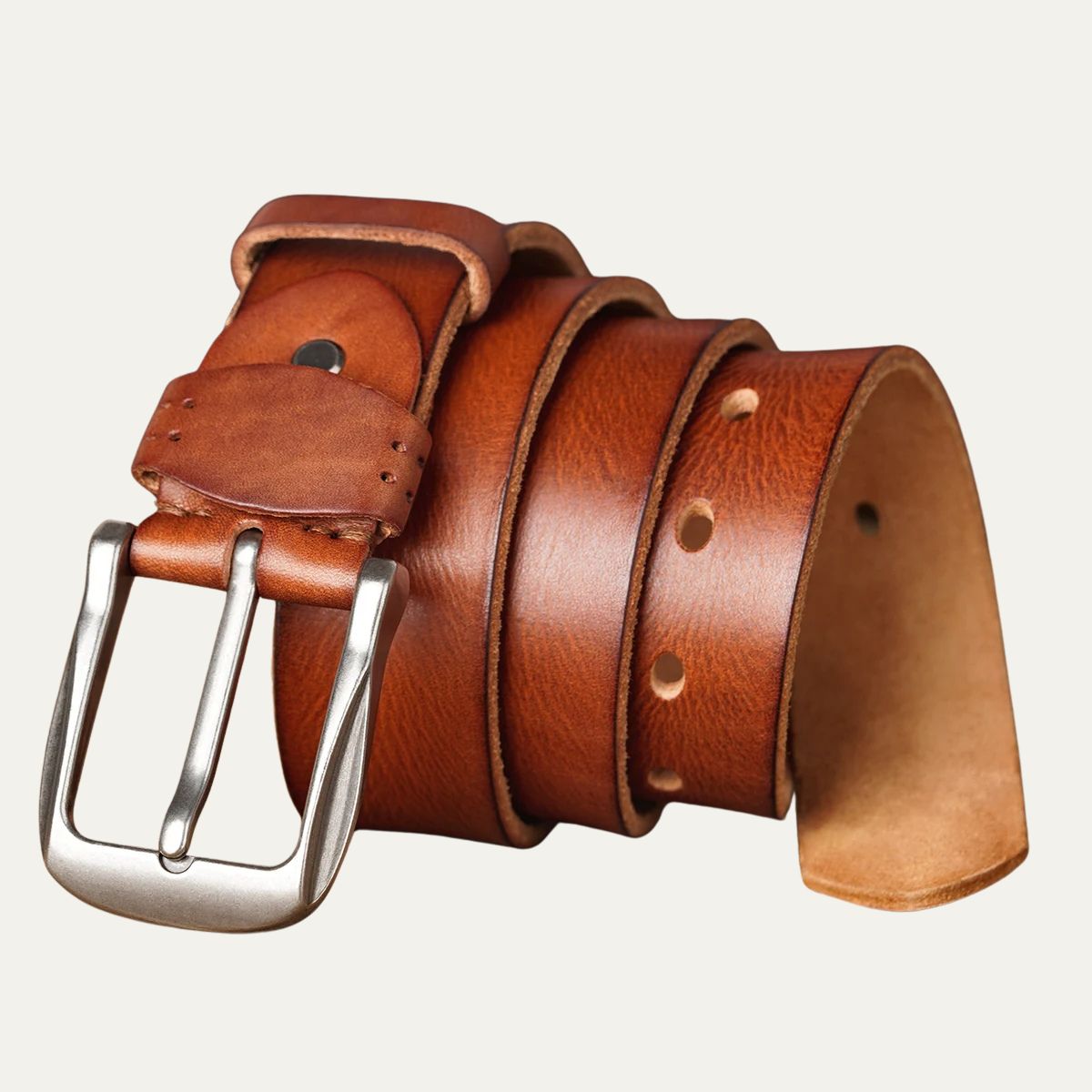 The Farnham Belt – Cuir de Vache Classique, Fini à la Main