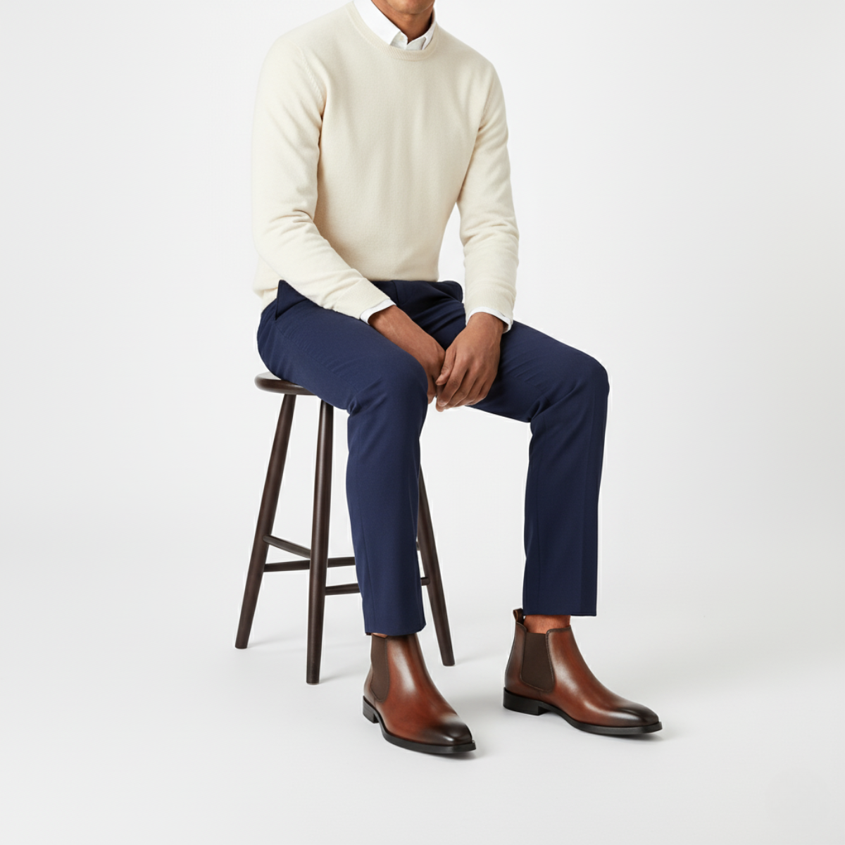 The Kirkwall Bottines Chelsea Élégantes en Cuir Poli pour Homme