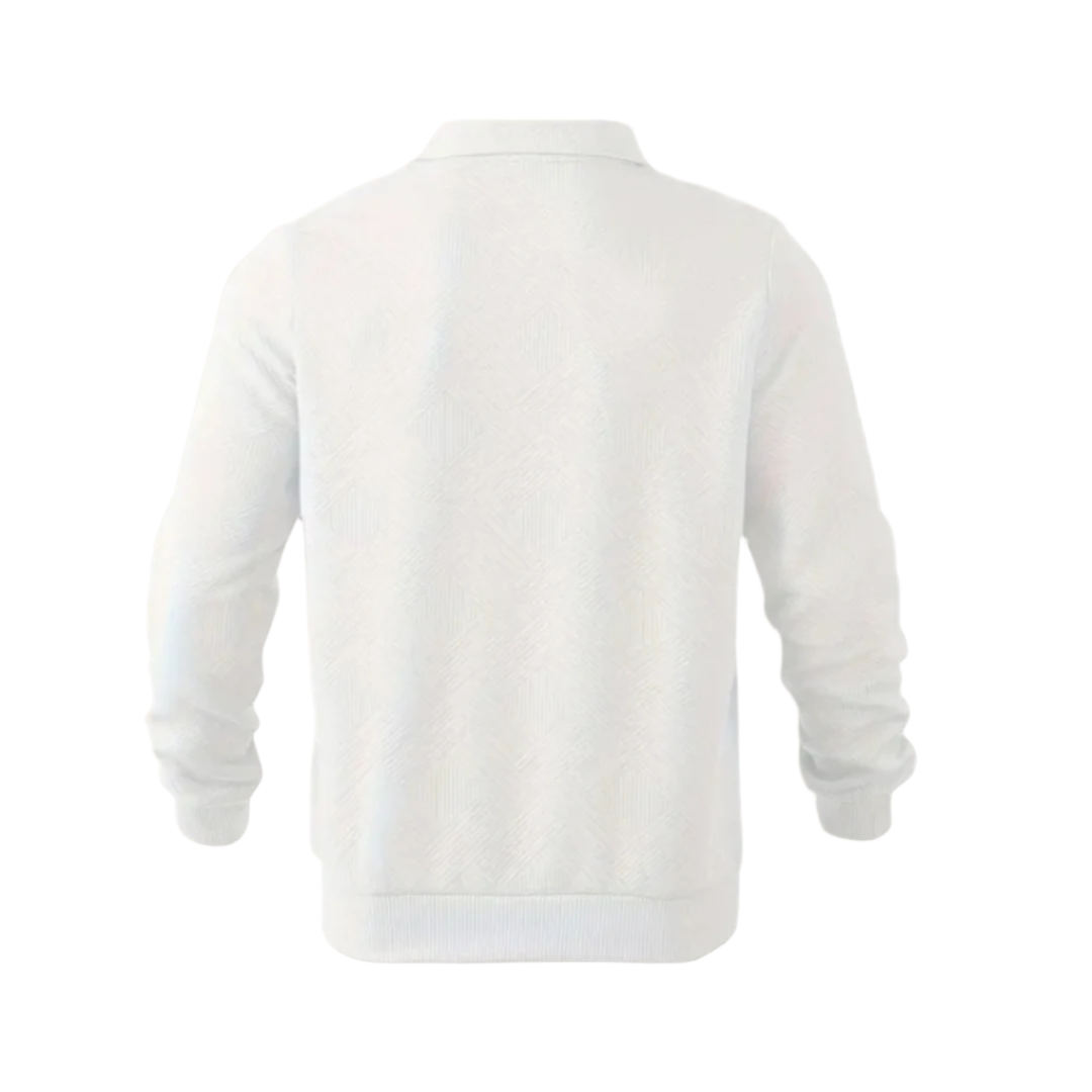 The Wexham - Pull en tricot à fermeture éclair quart de longueur pour homme