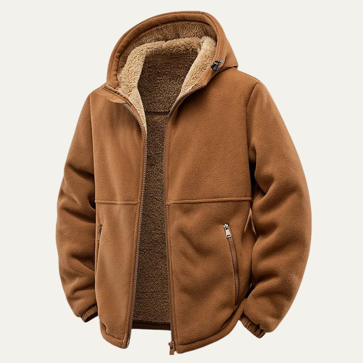 The Glenhaven - Veste à Capuche Zippée en Polaire Soft Shell d'Hiver pour Homme