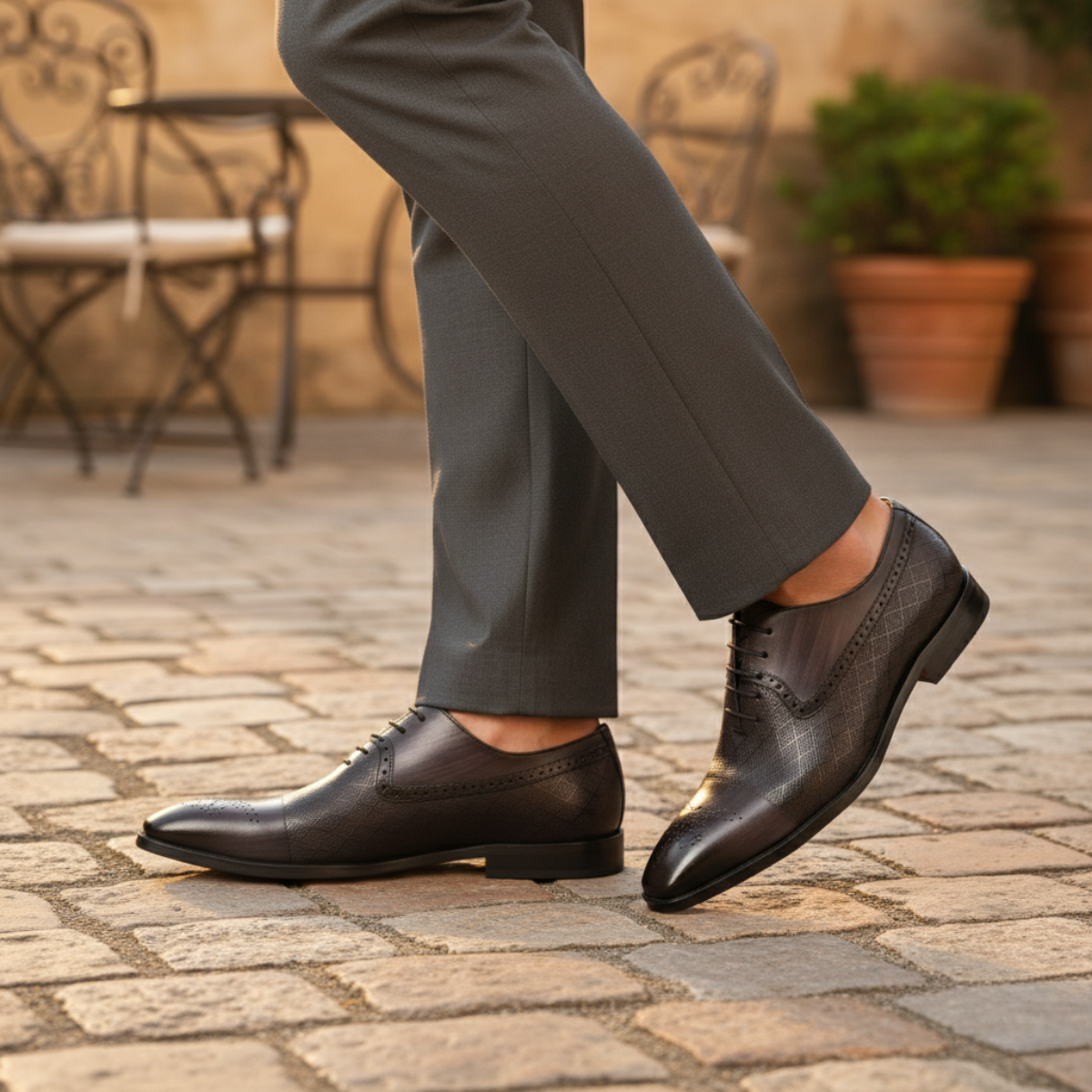 The Bolzano - Les Chaussures de Ville en Cuir pour Hommes – Chaussures à Lacets Élégantes