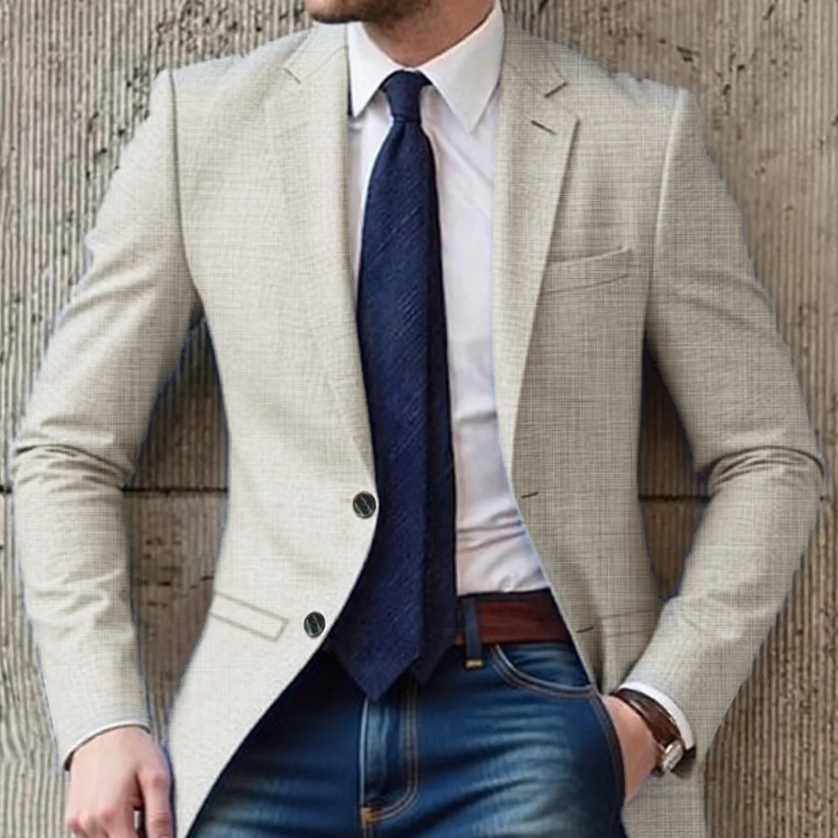 The Brenton - Blazer en Coton Slim Fit Smart Casual pour Homme