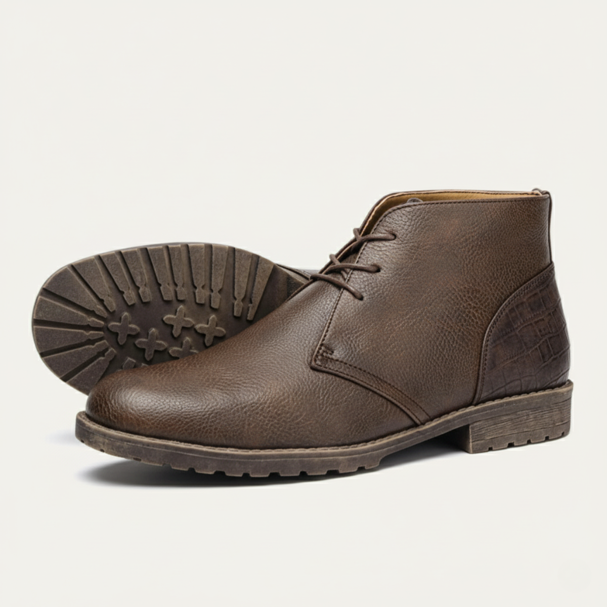 The Salisbury Bottines en cuir pour hommes, style rétro classique