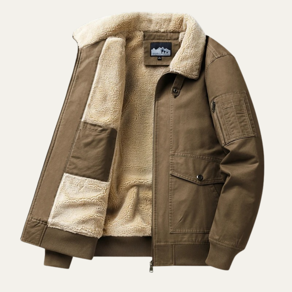 The Ironbridge - Veste Bomber en Polaire Chaude pour Hommes