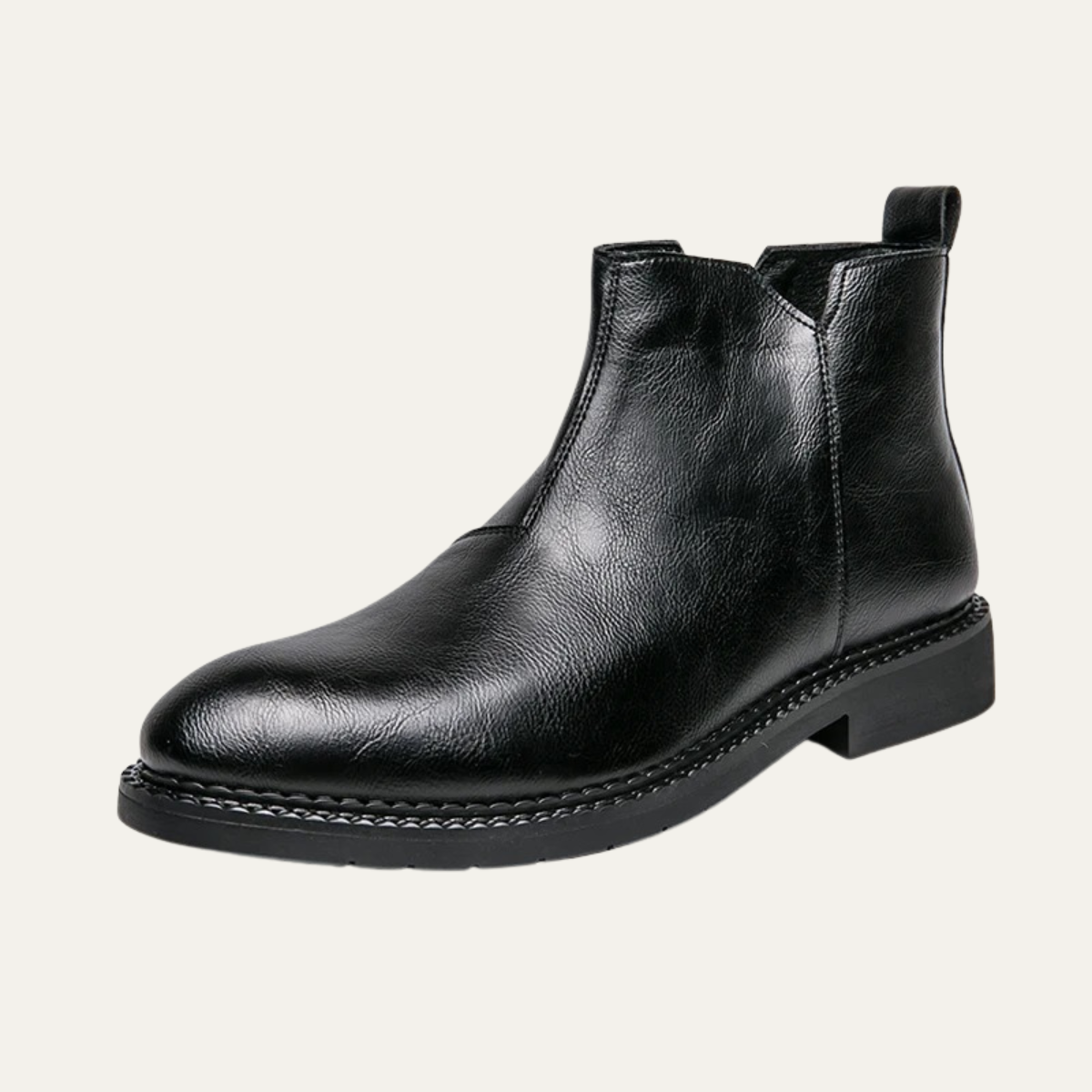 The  Etna Rosso - Chaussures Cheville Classiques pour Hommes en Cuir Authentique