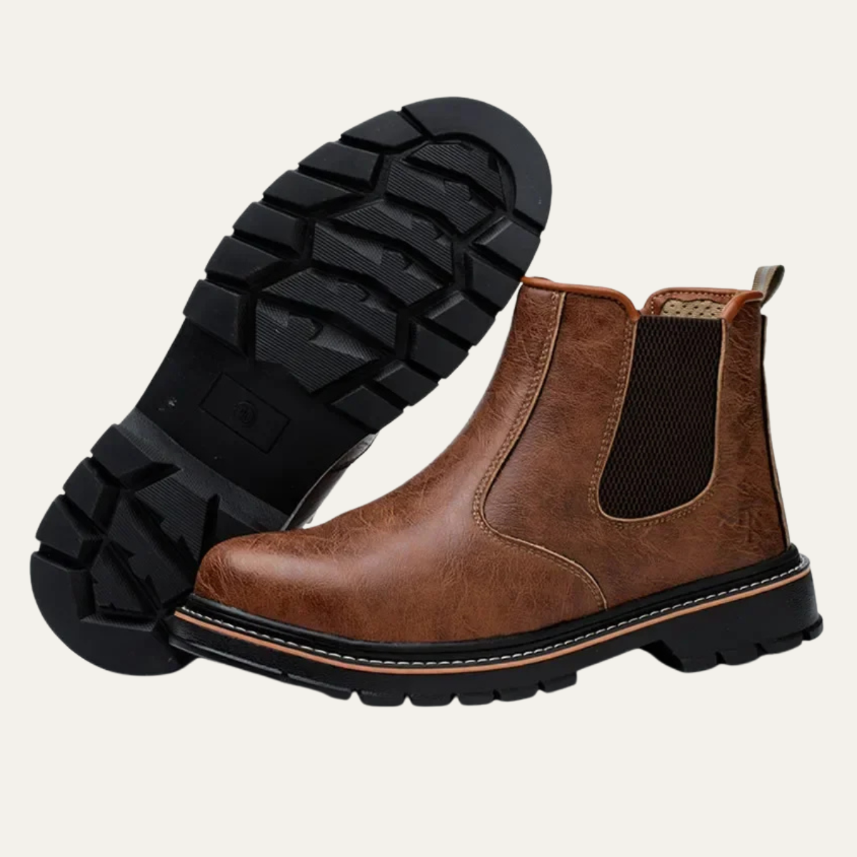 The Oristano - Bottes de travail imperméables à enfiler pour hommes avec embouts en acier