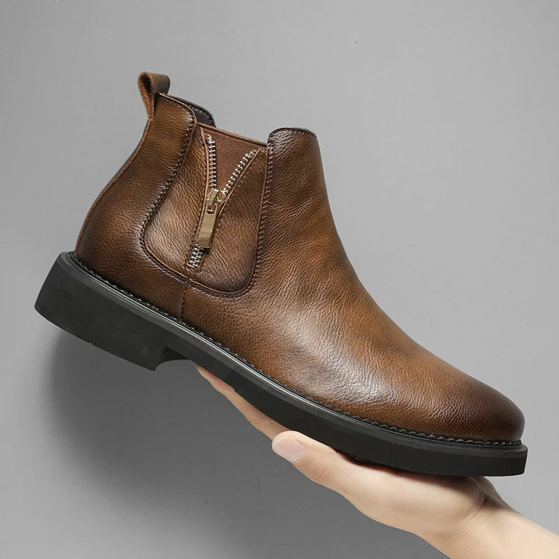 The Catania Bottines Chelsea Vintage en Cuir pour Homme