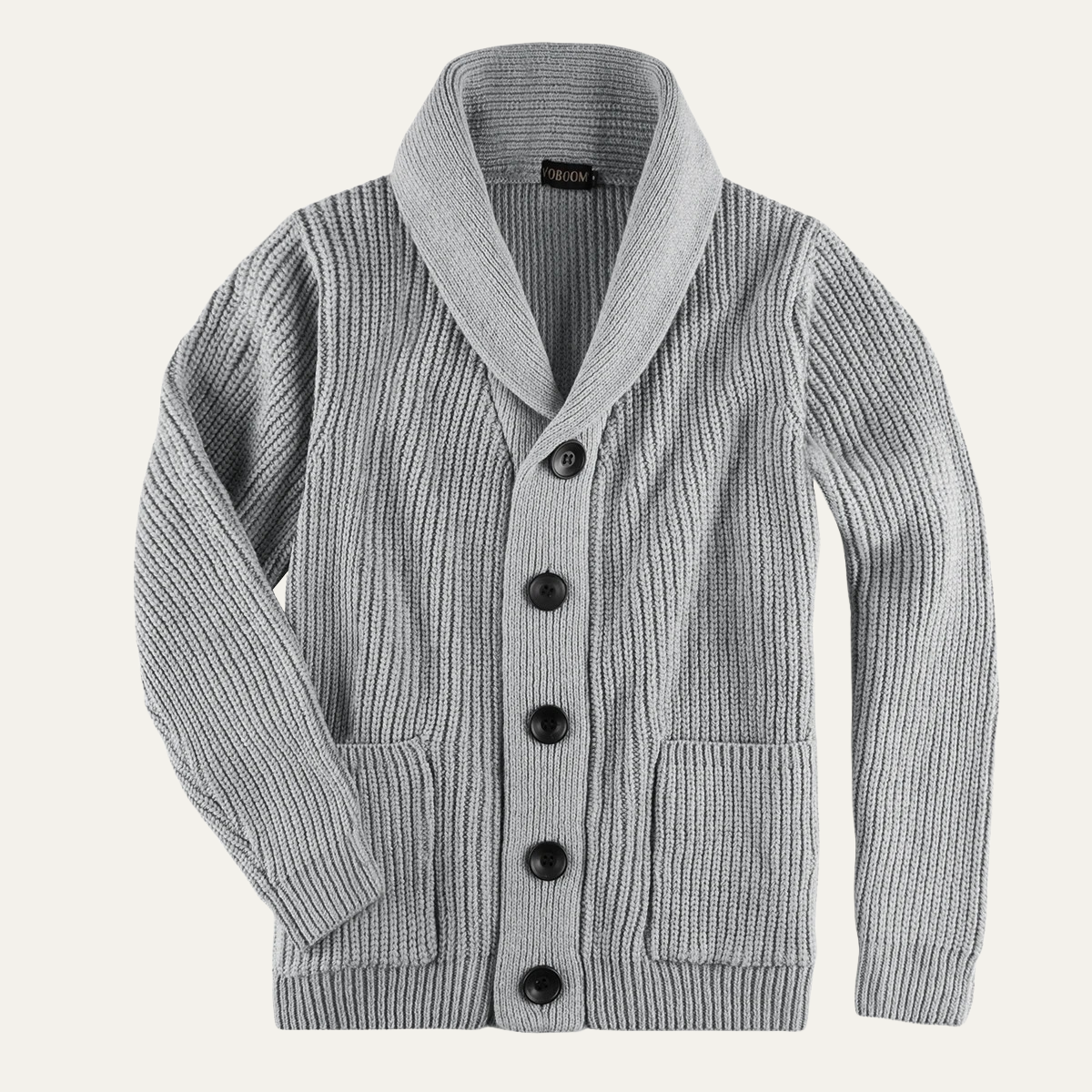 The Farnham - Cardigan à Col Châle en Tricot Épais pour Homme