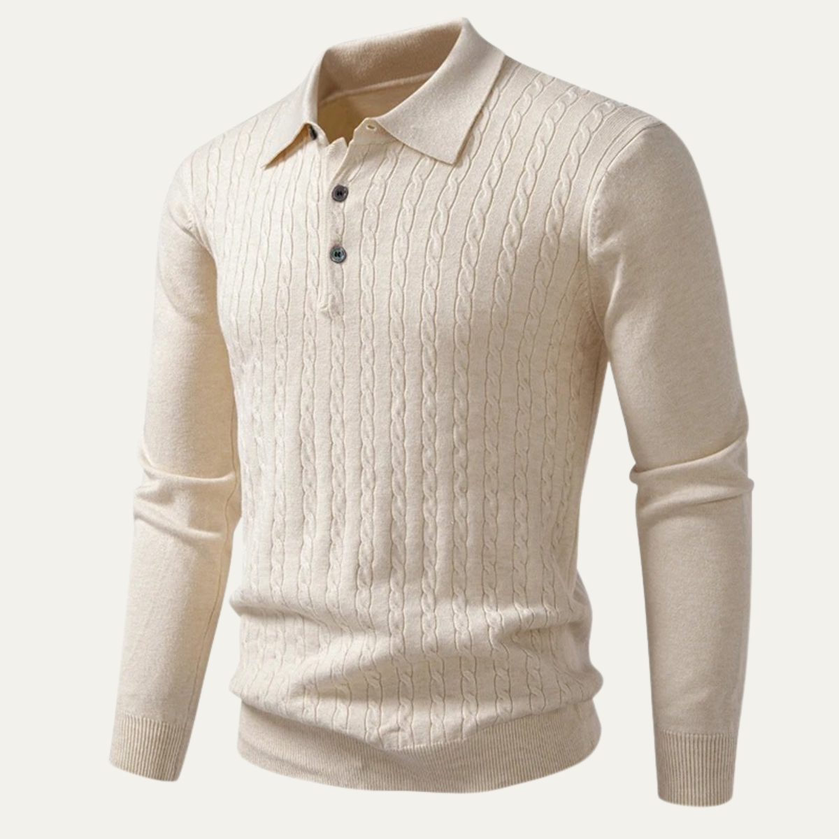 The Folkestone - Polo boutonné en tricot pour homme