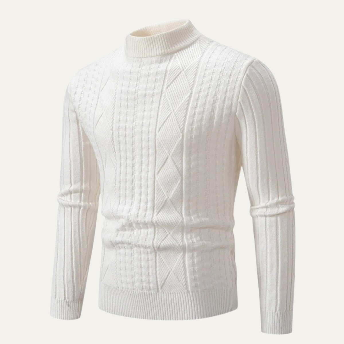 The Brunico – pull en maille torsadée slim fit pour homme