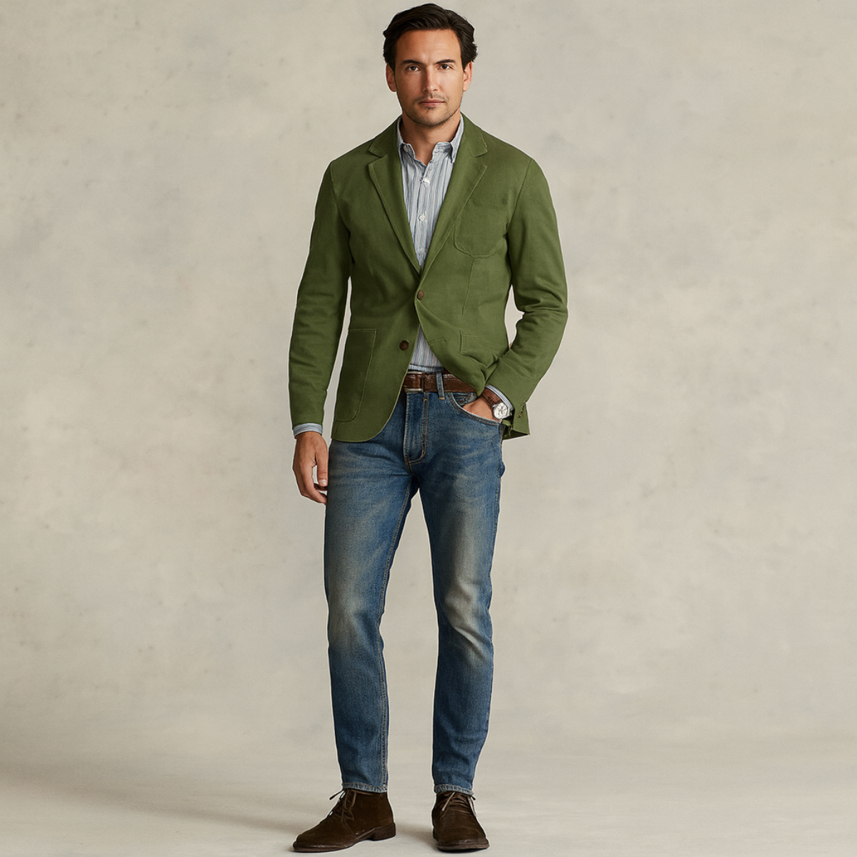 The Reykjavik Blazer en coton pour homme, style coupe-vent avec poches