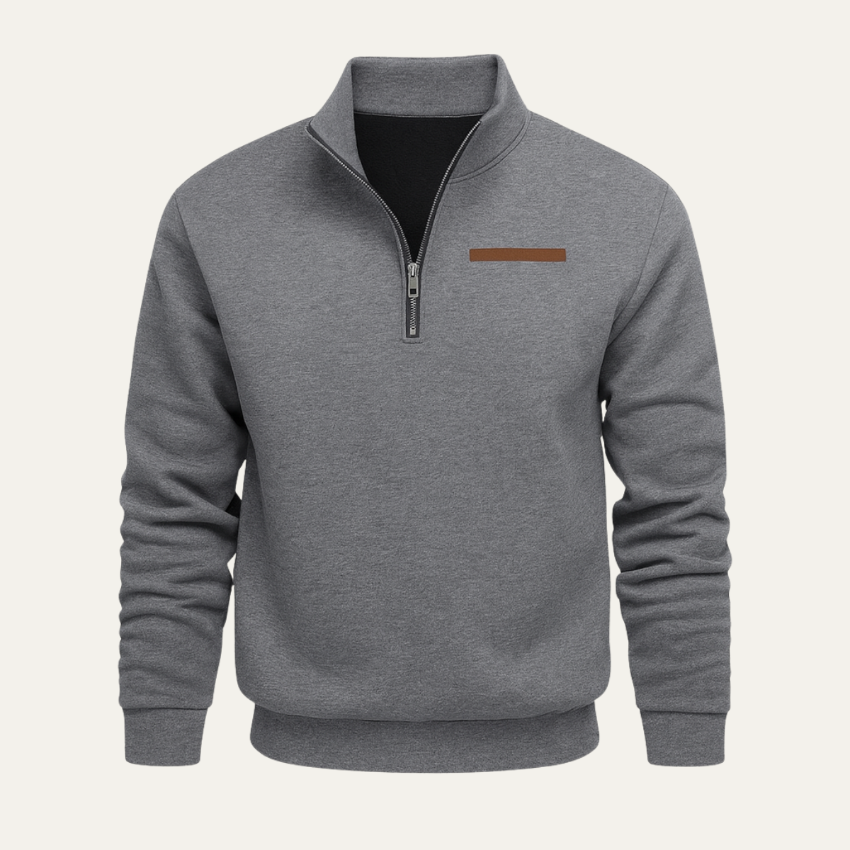 The Silverbrook -Pull tendance à demi-zip et col montant pour homme