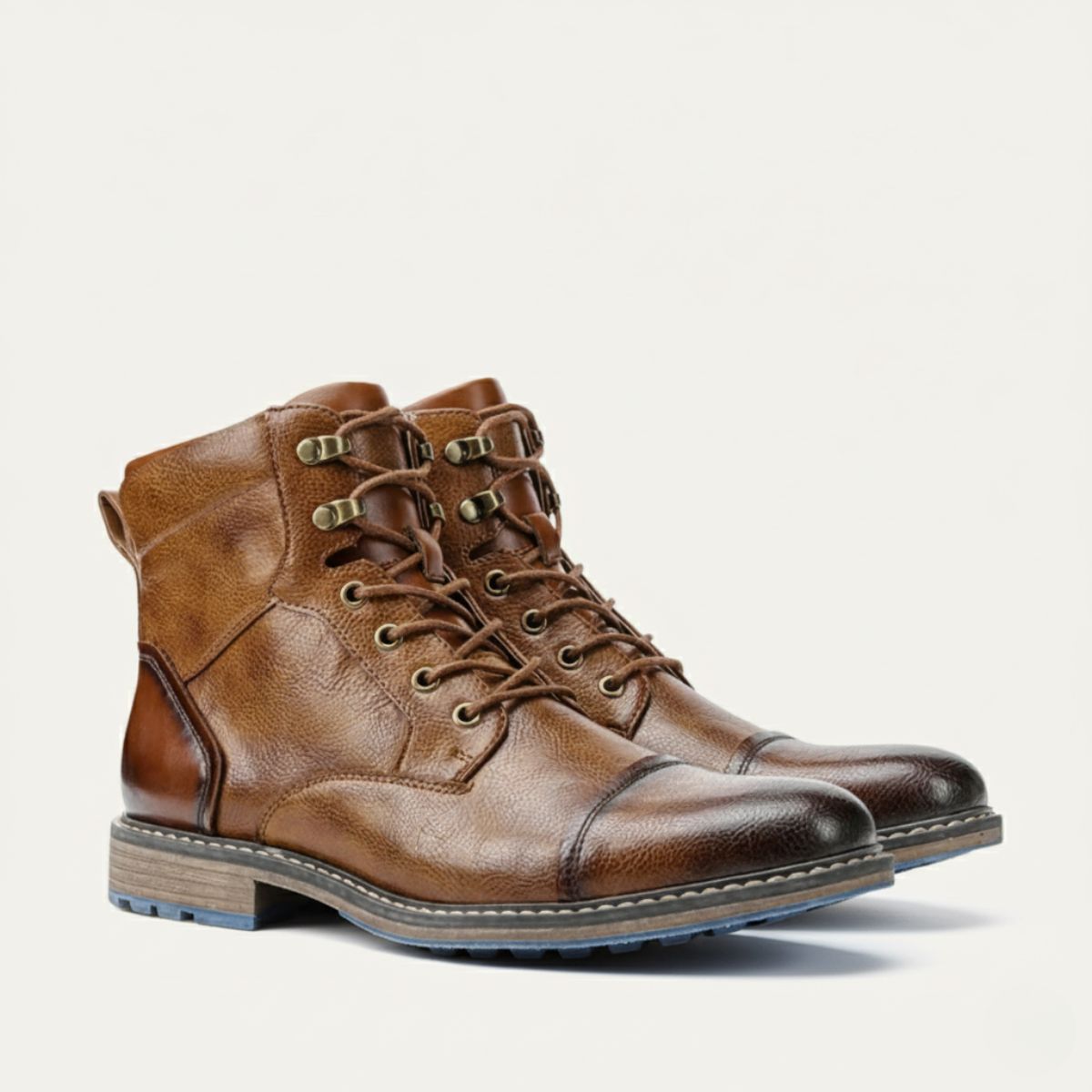 The Derbyshire Bottes en Cuir d’Aventure Robustes pour Homme