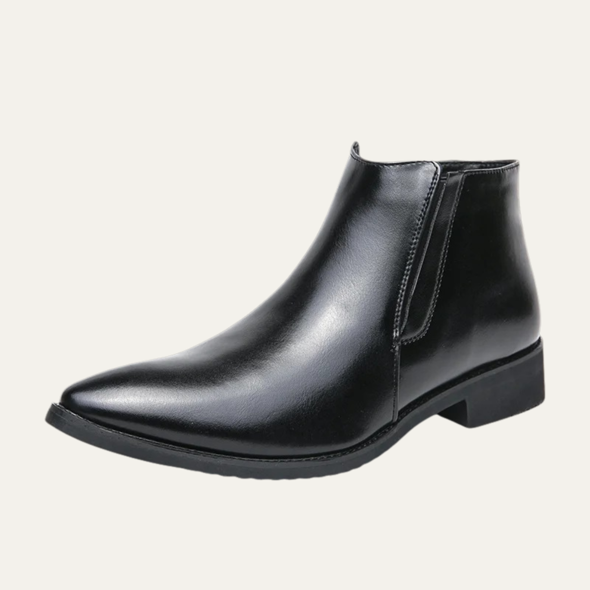 The Panarea - Bottes Chelsea Slip-On en Cuir Classiques pour Hommes