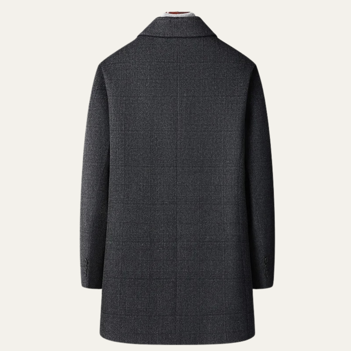The Sanremo - manteau d'hiver mi-long en laine et duvet pour hommes