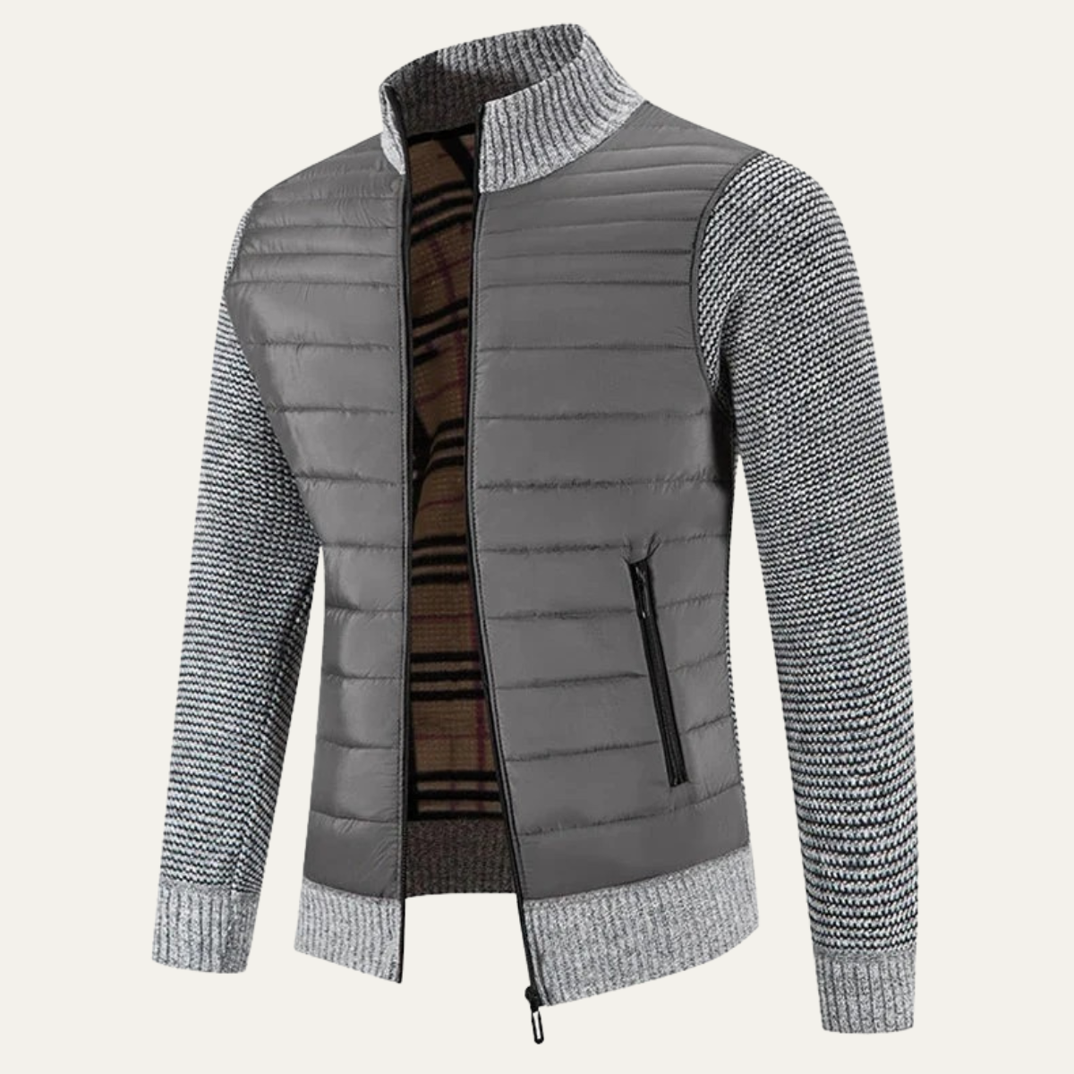 The Merino - Blouson d'hiver à manches tricotées pour homme