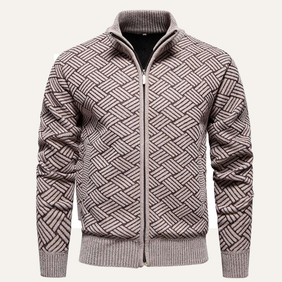 The Dundee - Cardigan chaud en maille texturée pour homme