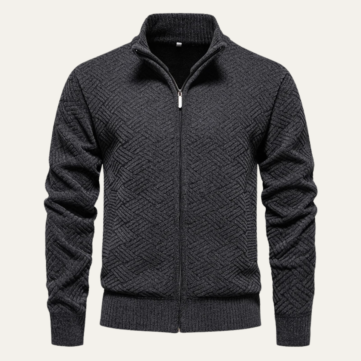 The Dundee - Cardigan chaud en maille texturée pour homme