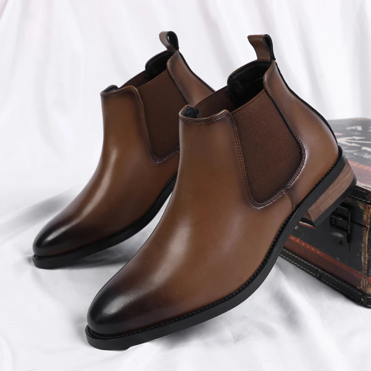 The Treviso - Bottes Chelsea Ankle en Cuir Intelligent pour Hommes