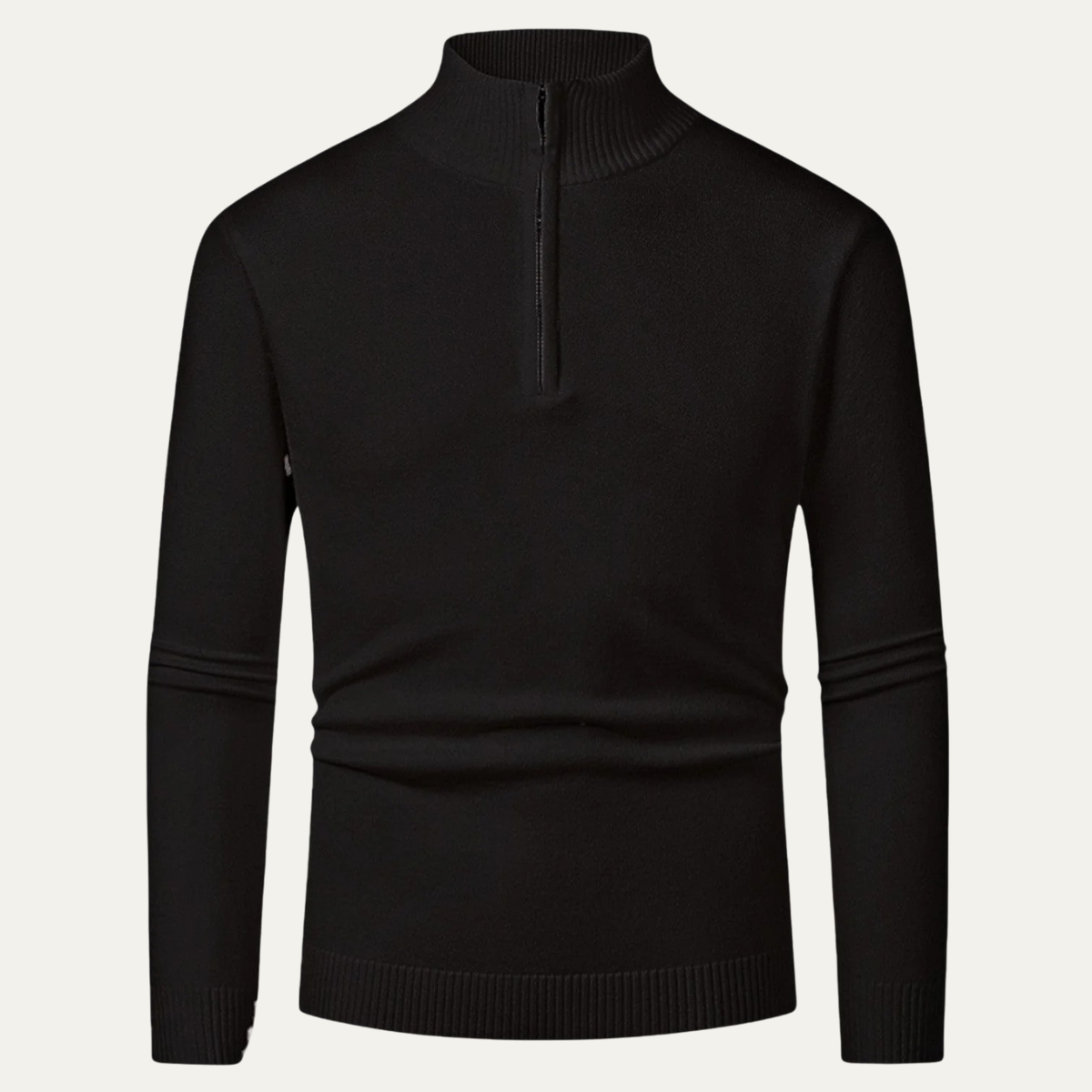 The Chester Pull pour homme à col quart zip en maille élégante