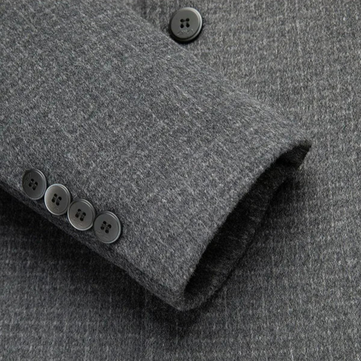 The La Villa - Manteau classique double face en laine pour homme