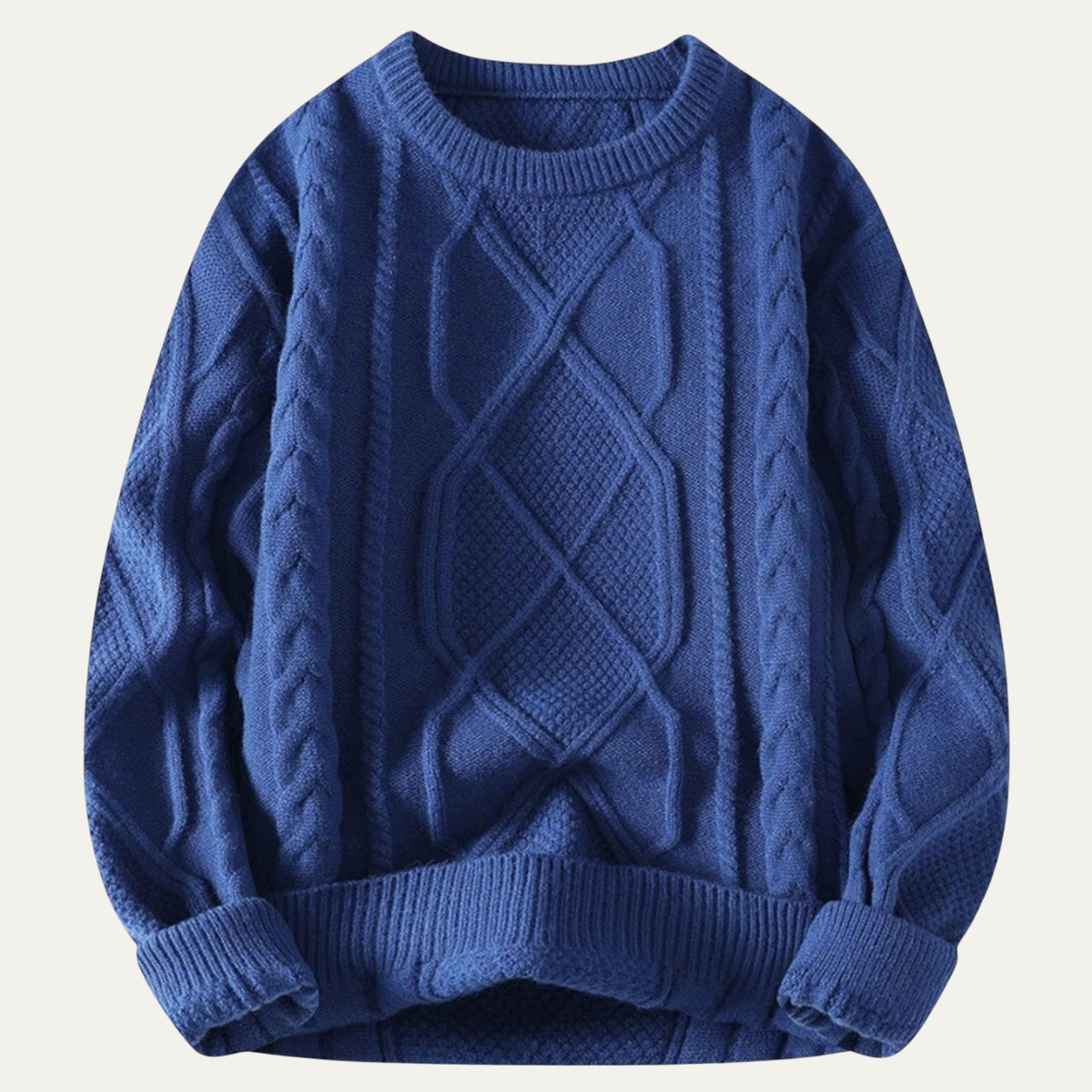The Aberdeen - Pull d'Hiver Chunky en Tricot Câble pour Homme