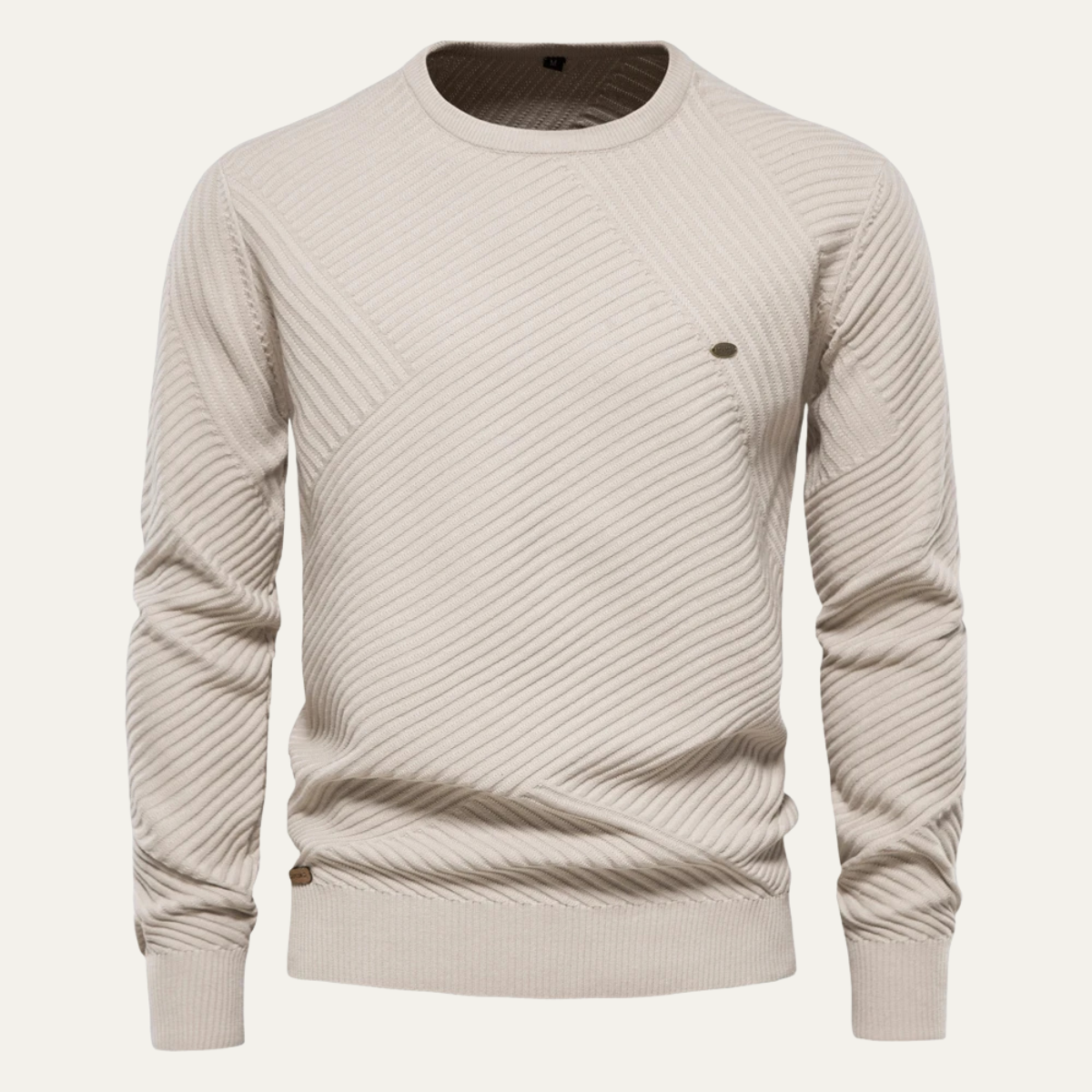 The Stirling – Pull homme col rond coupe ajustée casual chic