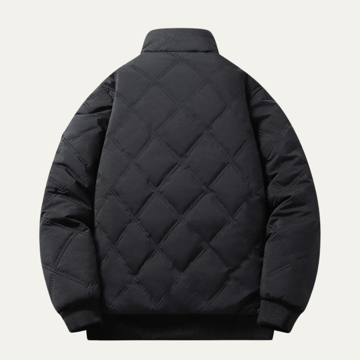 The  Lucca Alta - Veste Thermique Matelassée à Col Montant et Motif en Losanges pour Hommes