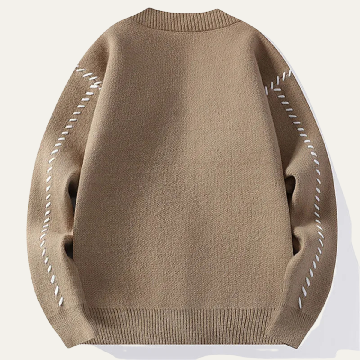 The London - Cardigan d'hiver en tricot à col en V pour homme