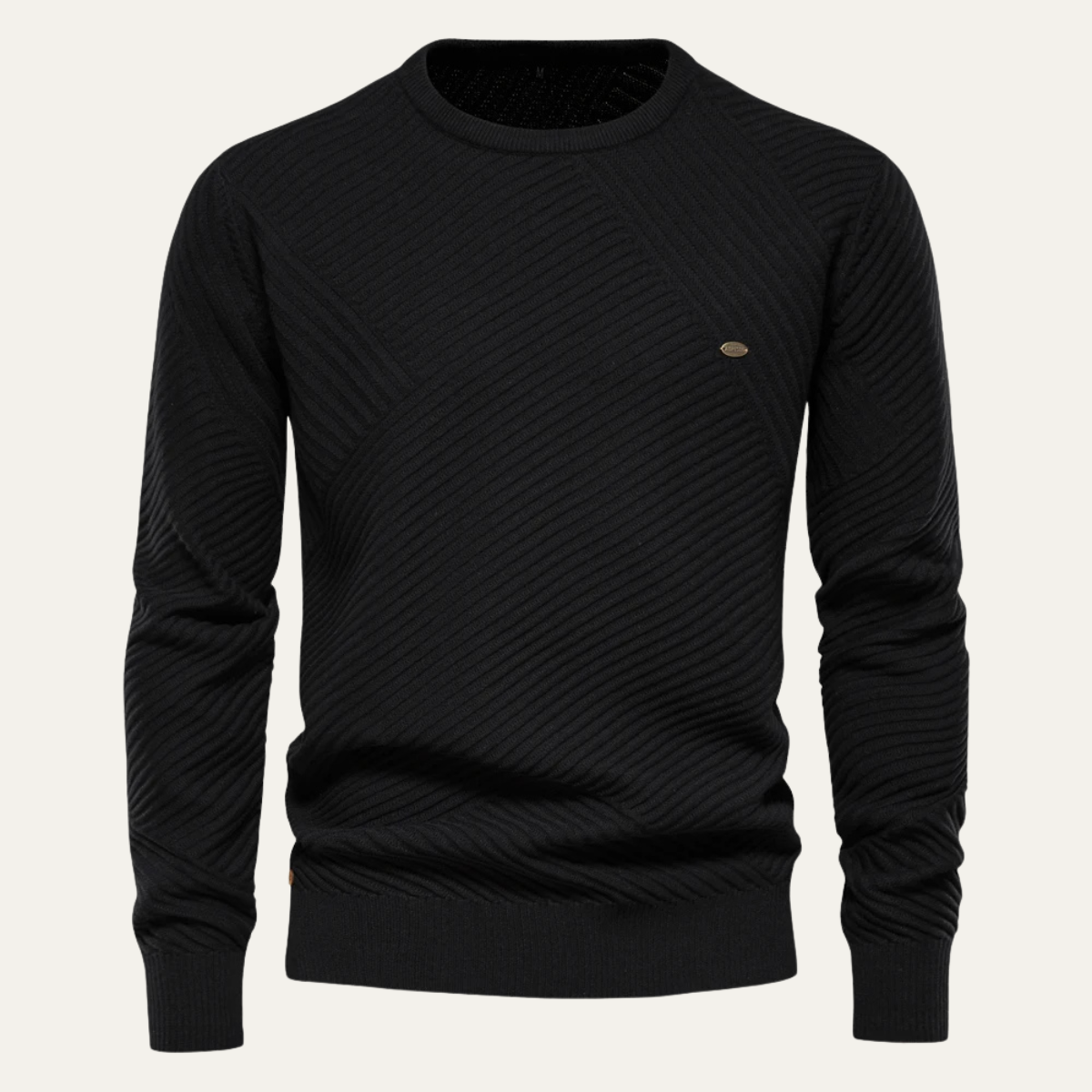 The Stirling – Pull homme col rond coupe ajustée casual chic