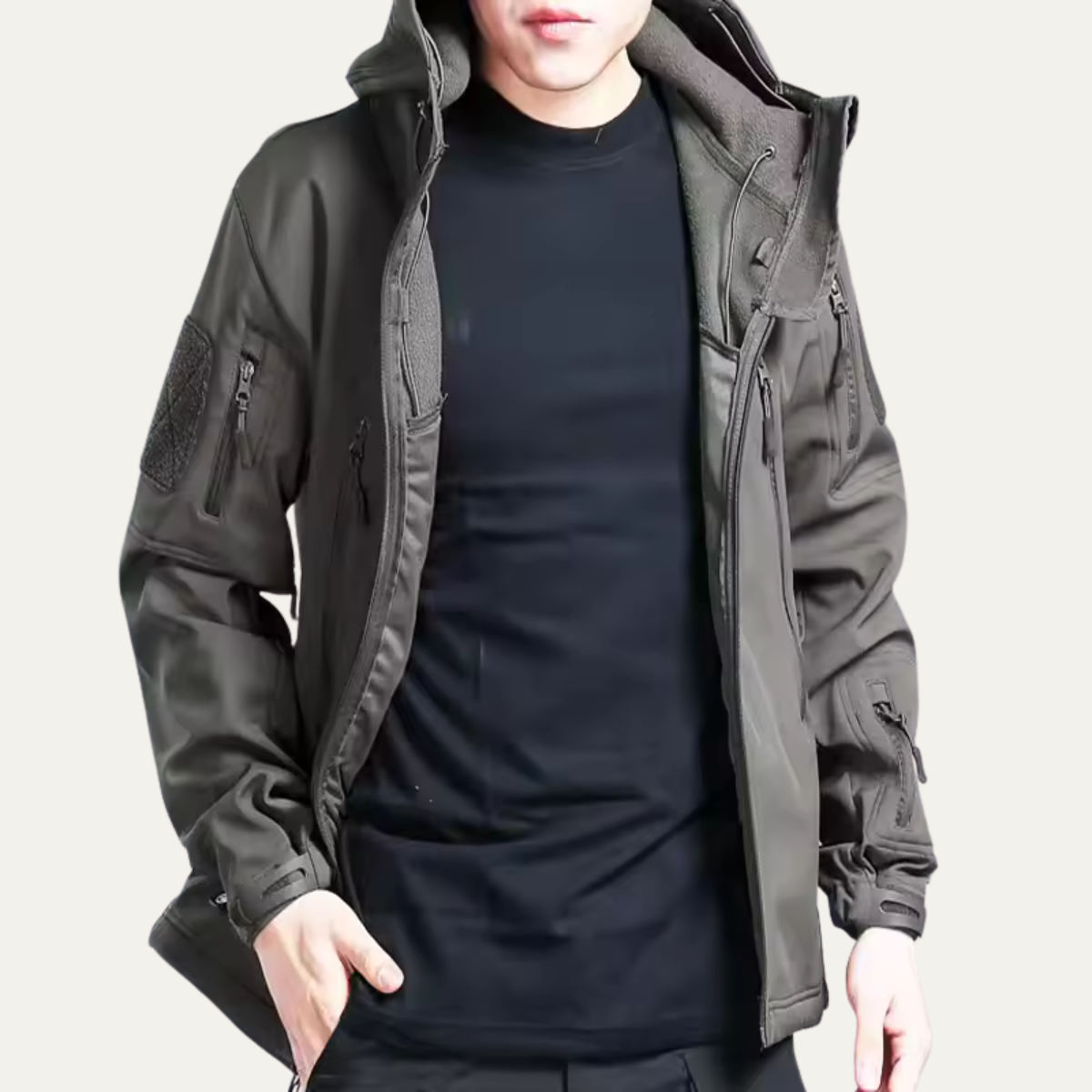 The Falkirk - Veste tactique imperméable pour homme avec capuche