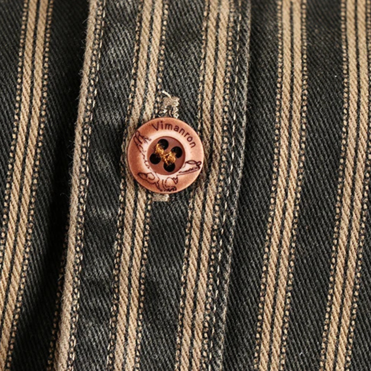 The Stratford Hill - chemise à boutons rétro décontractée à rayures pour hommes