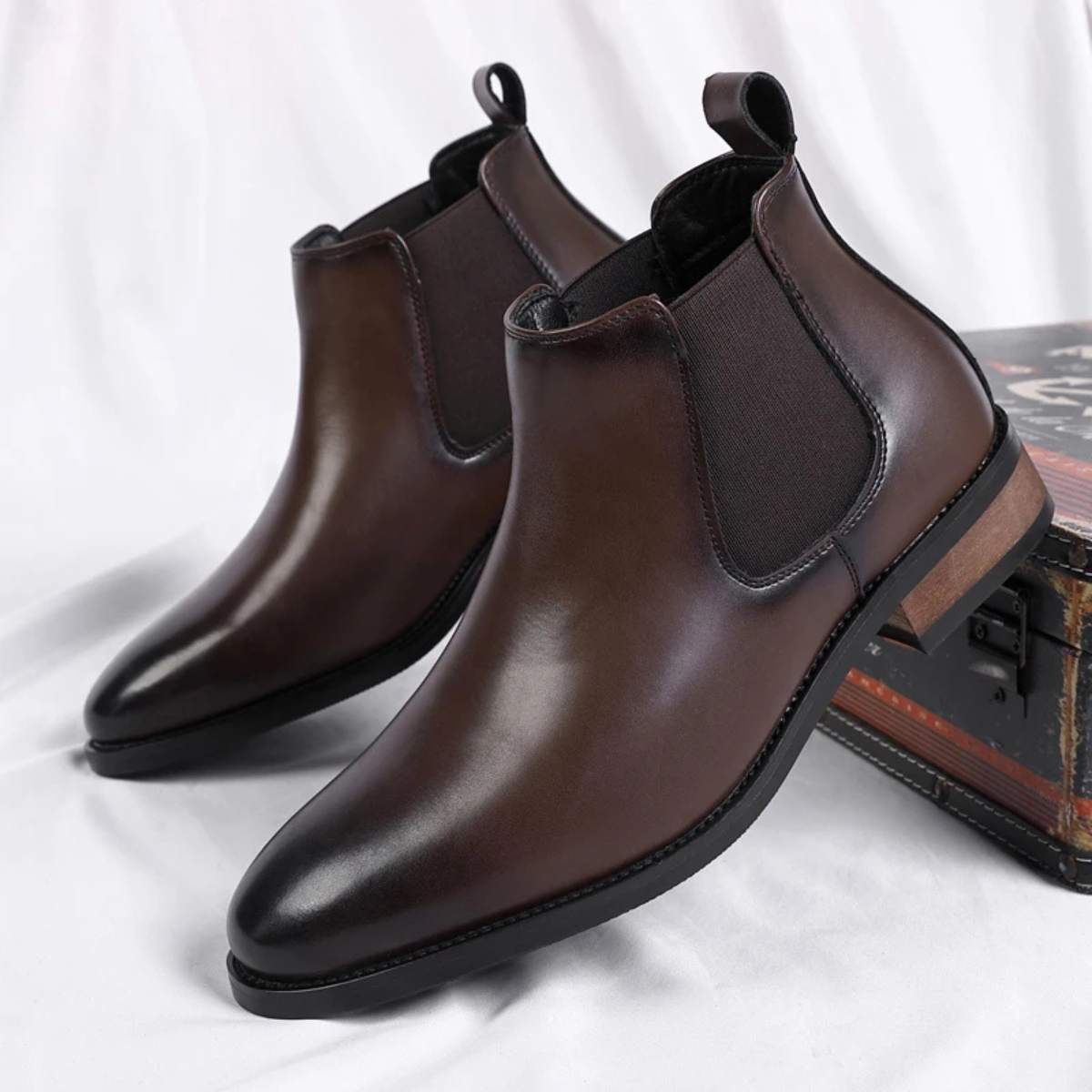 The Treviso - Bottes Chelsea Ankle en Cuir Intelligent pour Hommes