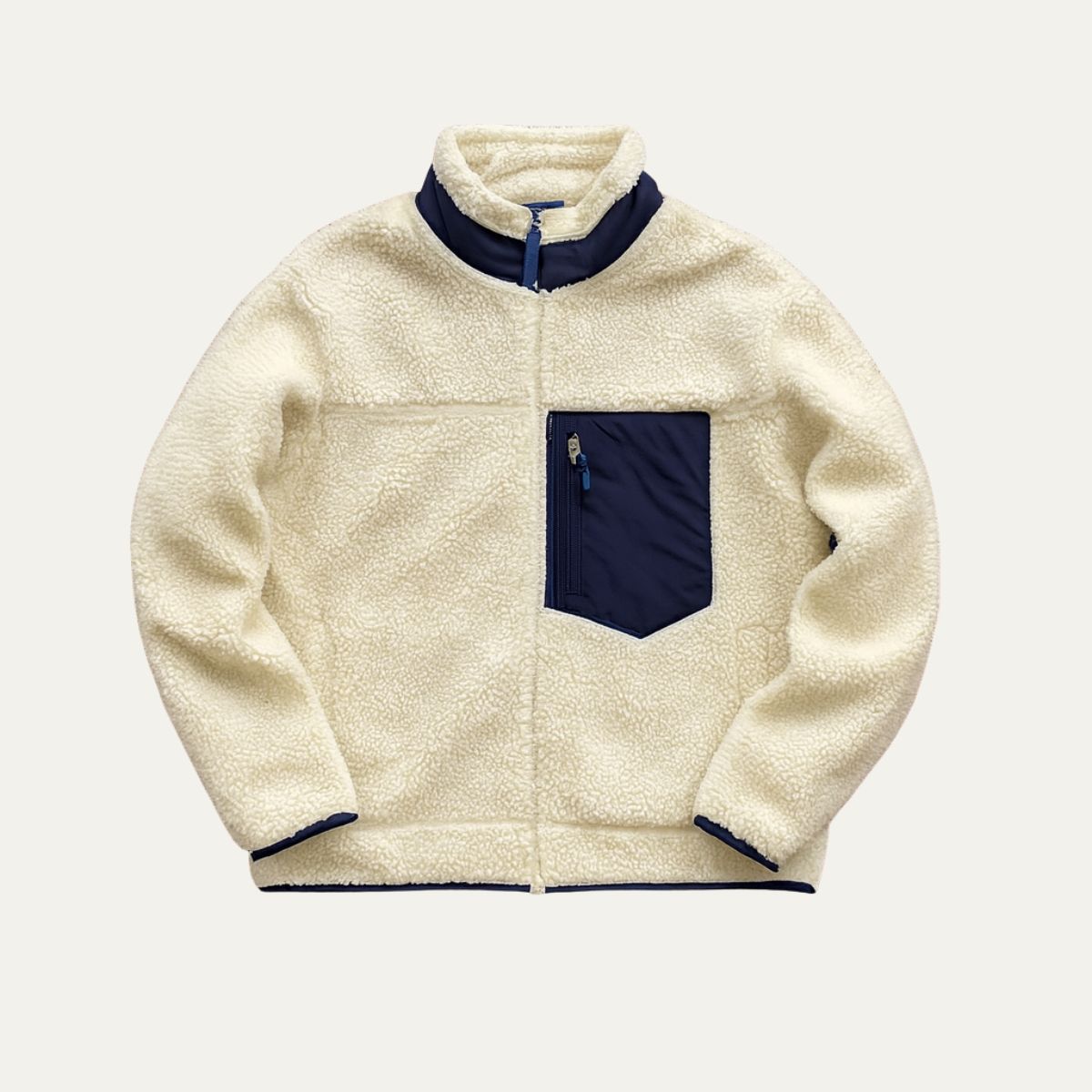 The Inverness - Veste Teddy en laine pour homme avec doublure en polaire