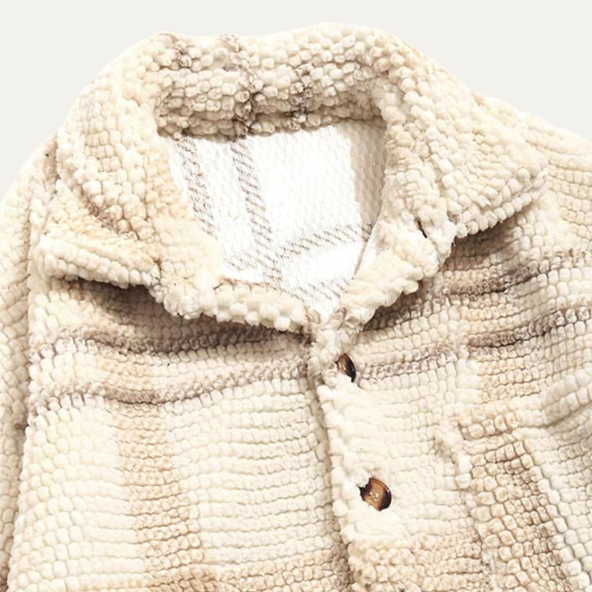 The Piacenza - Veste polaire à carreaux vintage pour homme avec poches