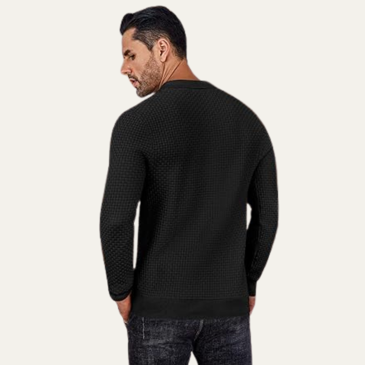 The Ravello - Polo léger en tricot texturé pour homme