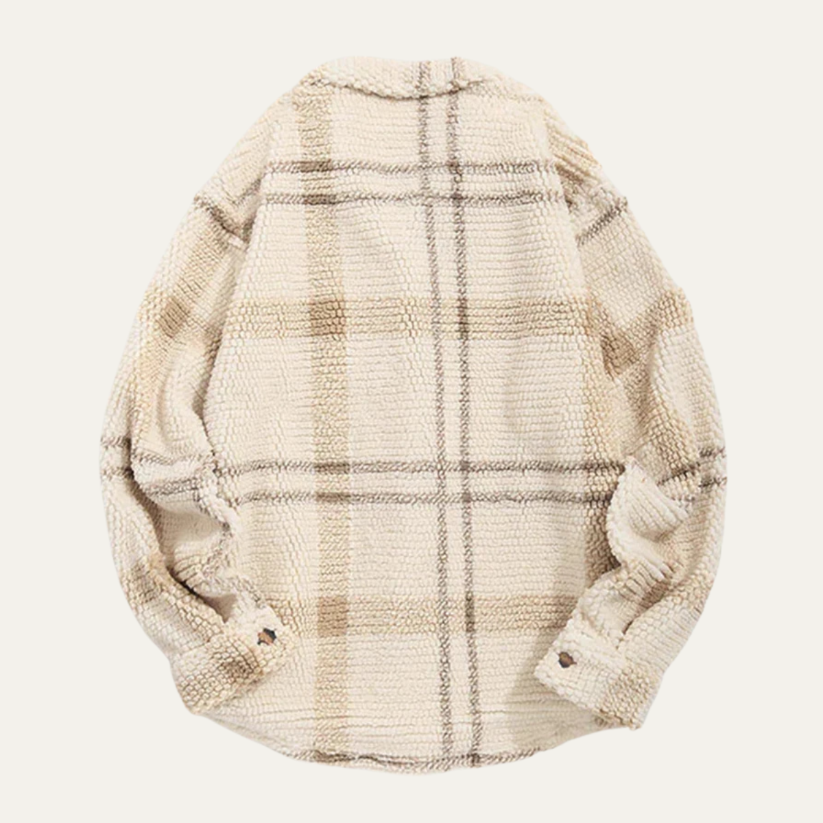 The Piacenza - Veste polaire à carreaux vintage pour homme avec poches