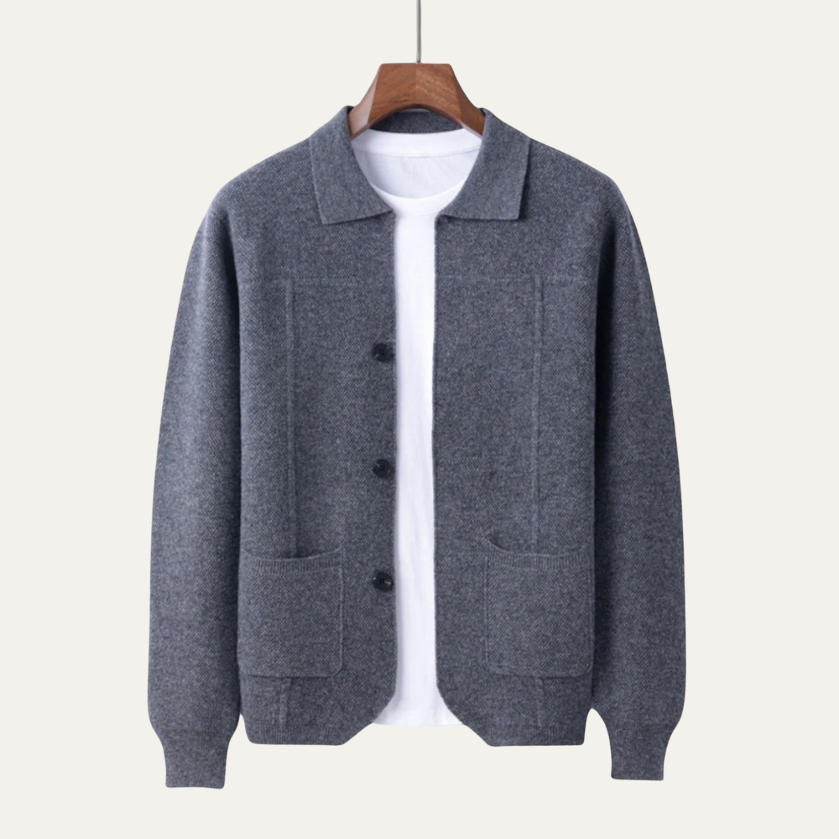The Marlow - Cardigan classique en maille pour homme
